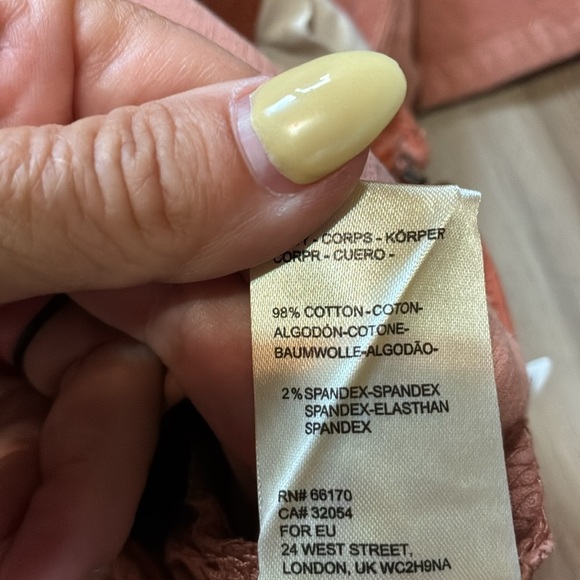 We The Free The Jenny Slim Flare Corduroy pants Cognac Side zip Women’s 27 NEW - Picture 13 of 13